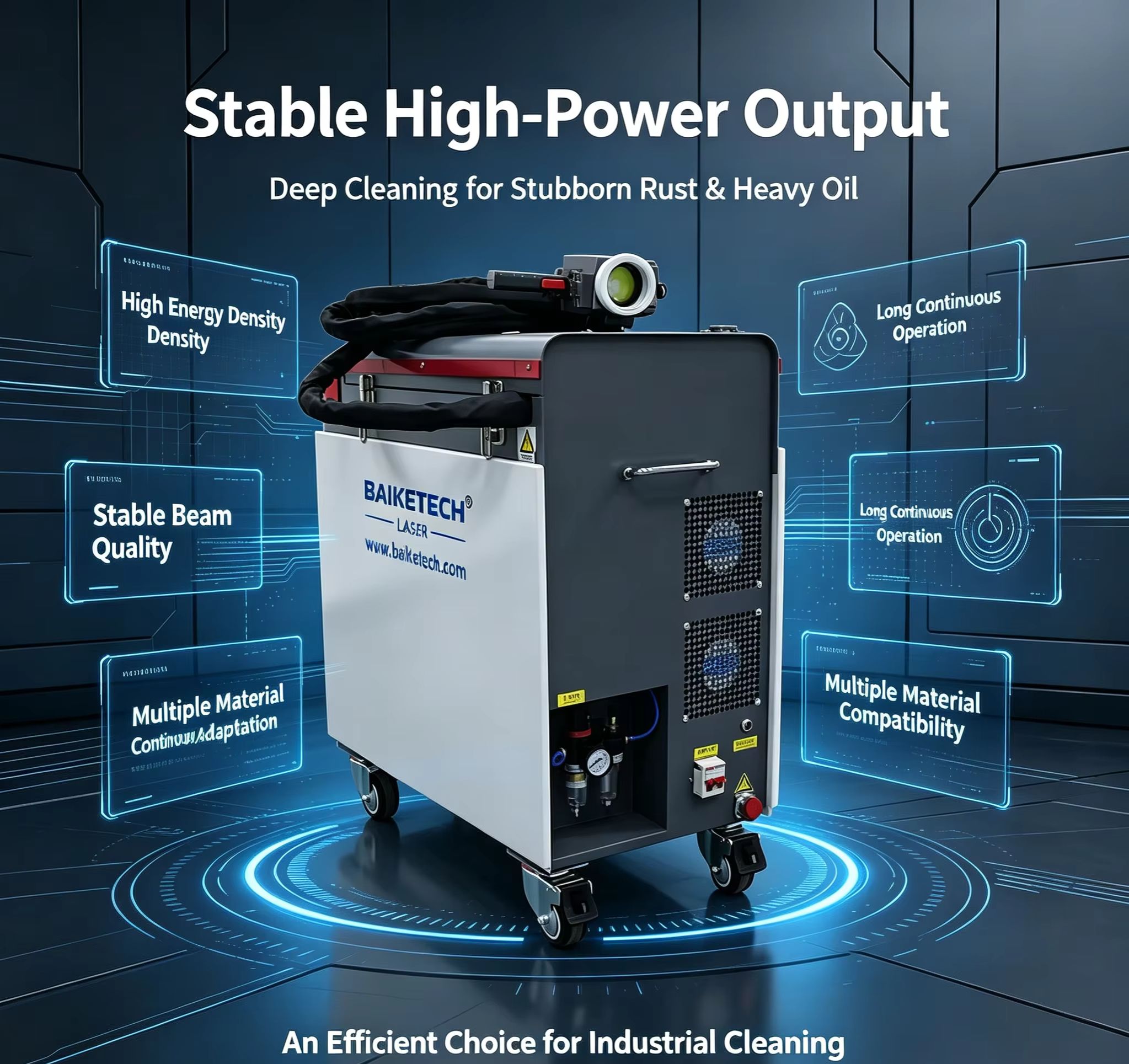 Industrial Laser Cleaner - Mesin Pembersih Laser Serat Kontinu untuk