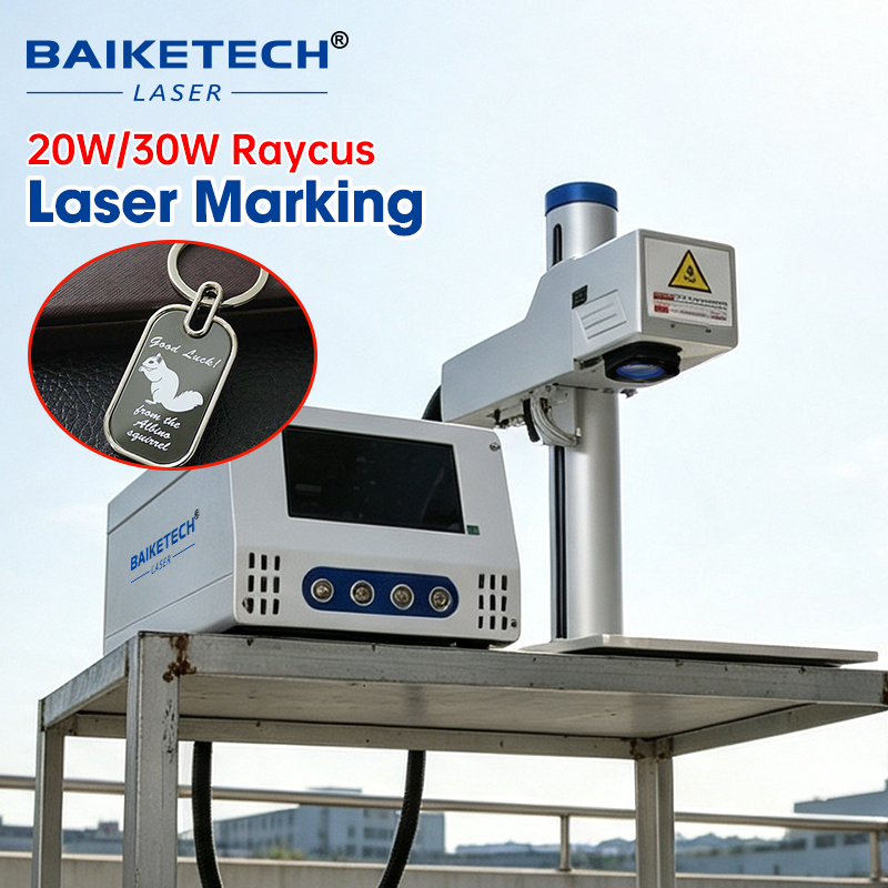 Industrial Laser Engraving Machine For Metal - Mesin Penanda Laser Serat 20W/30W Kecepatan
