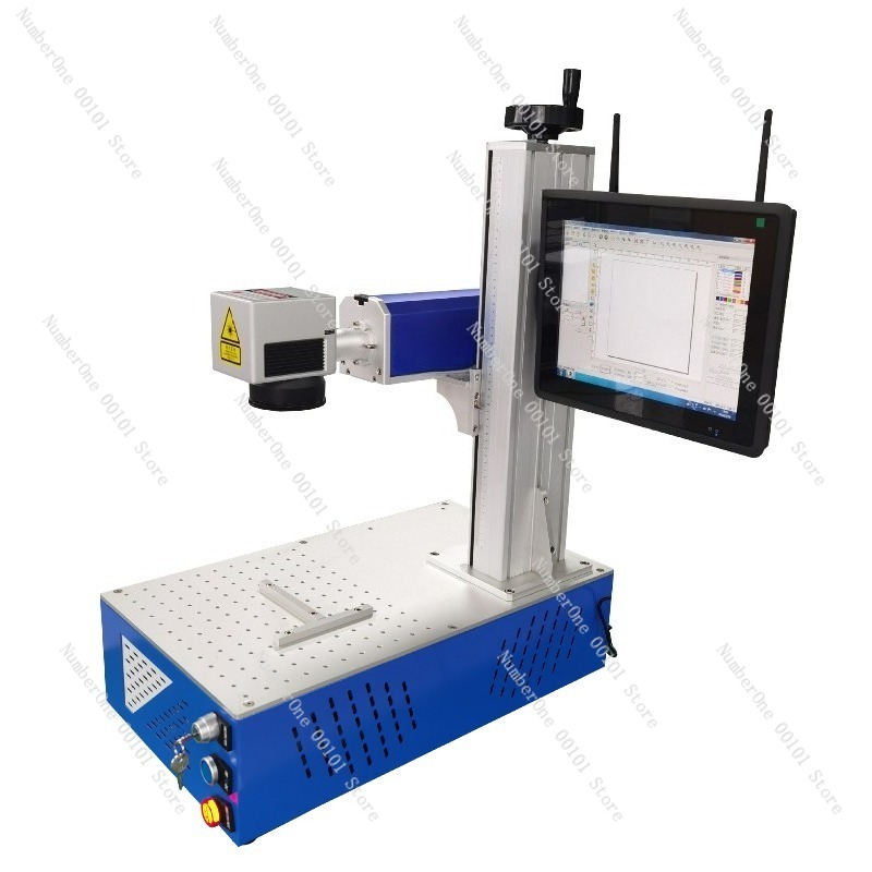 Industrial Laser Engraving Machine For Metal - Mesin Penanda Laser Serat Desktop, Alat