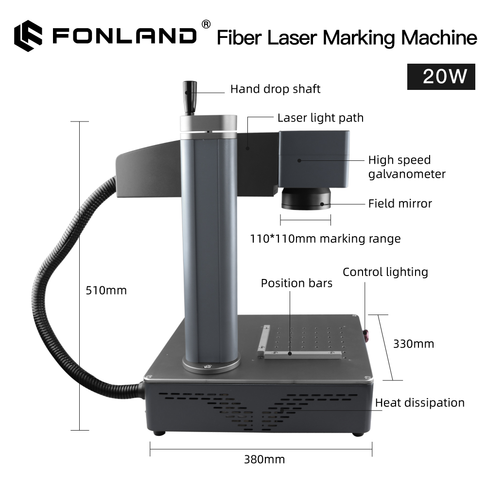Mesin Penanda Laser Serat Loga - Industrial Laser Engraving Machine For Metal ulasan dan harga