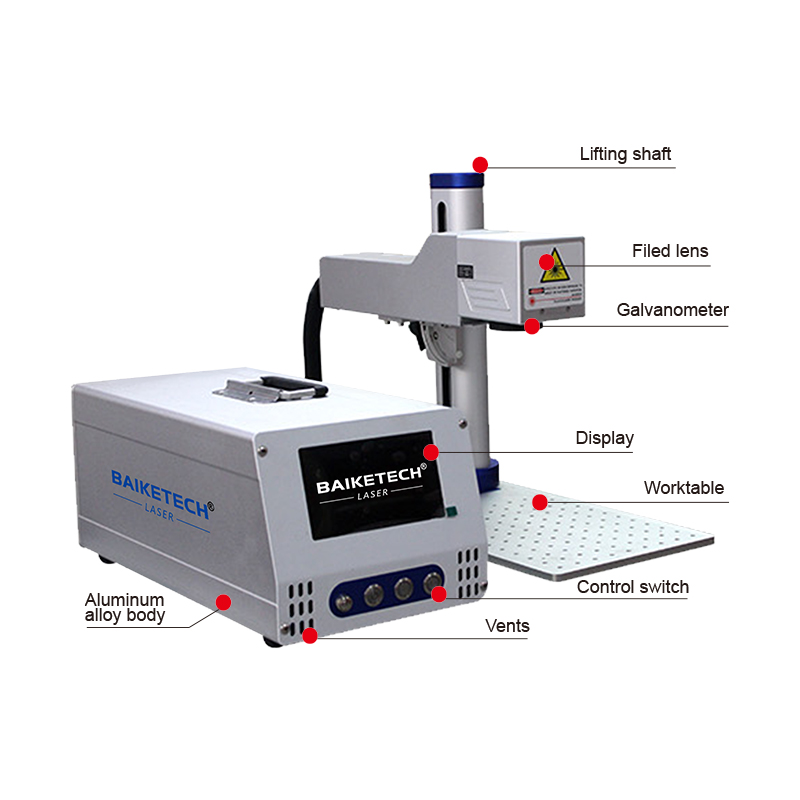 Mesin Penanda Laser Serat 20W/ - Industrial Laser Engraving Machine For Metal ulasan dan harga