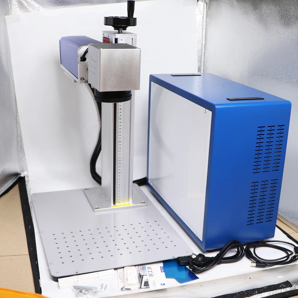 Mesin Penanda Laser Serat 20W  - Industrial Laser Engraving Machine For Metal ulasan dan harga