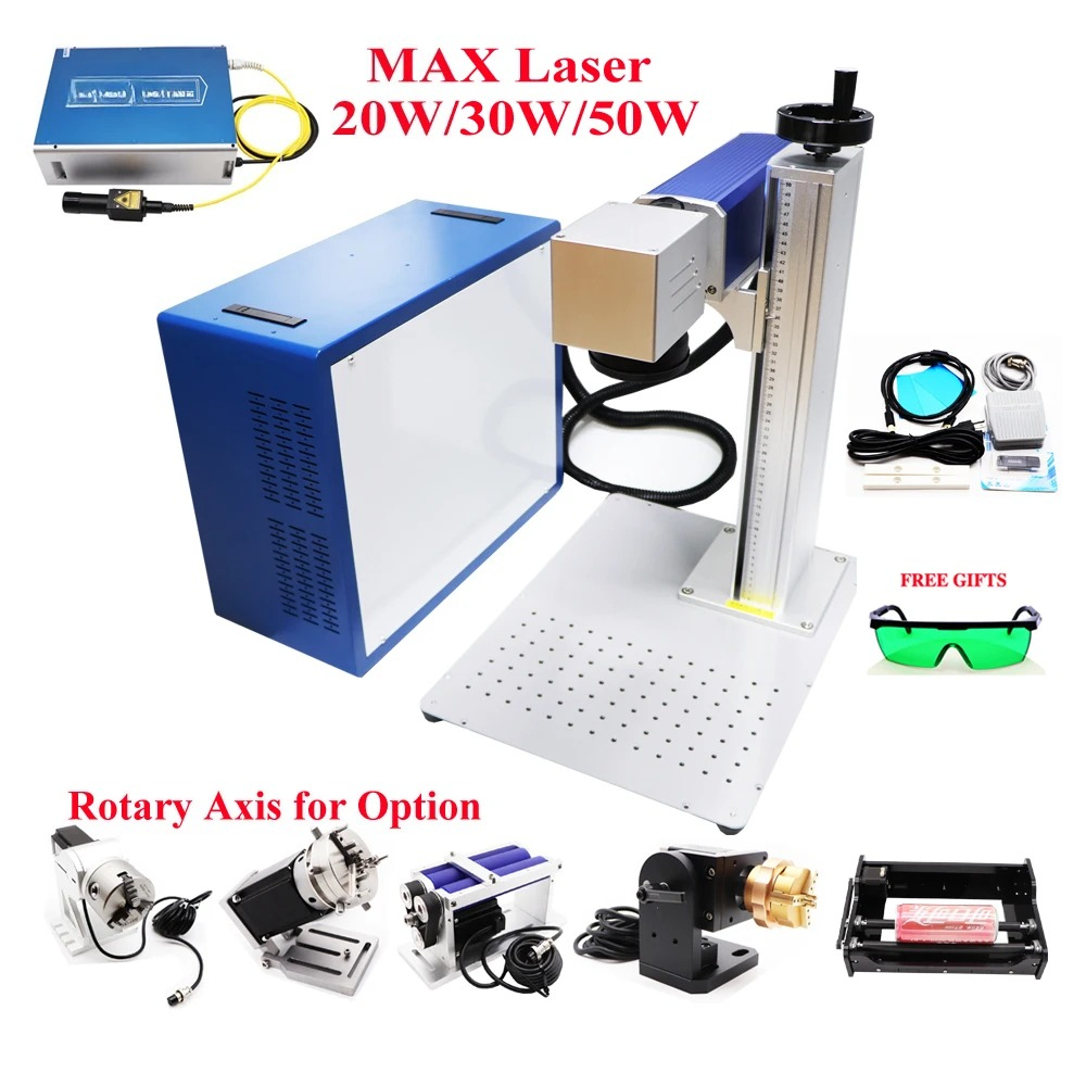 Mesin Penanda Laser Serat 20W  - Industrial Laser Engraving Machine For Metal ulasan dan harga
