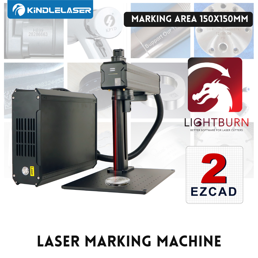 Mesin Penanda Laser Fiber Kind - Industrial Laser Engraving Machine For Metal ulasan dan harga