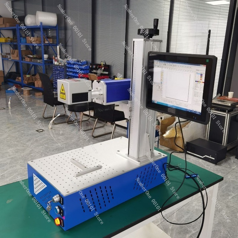 Mesin Penanda Laser Serat Desk - Industrial Laser Engraving Machine For Metal ulasan dan harga